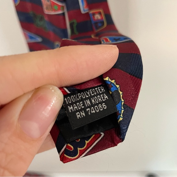 Vintage Mickey Unlimited Men's Neck Tie Necktie Disney Mickey Mouse Stripes - Picture 2 of 3